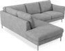 Madison Lux - 2-sits soffa med divan vänster - Vit