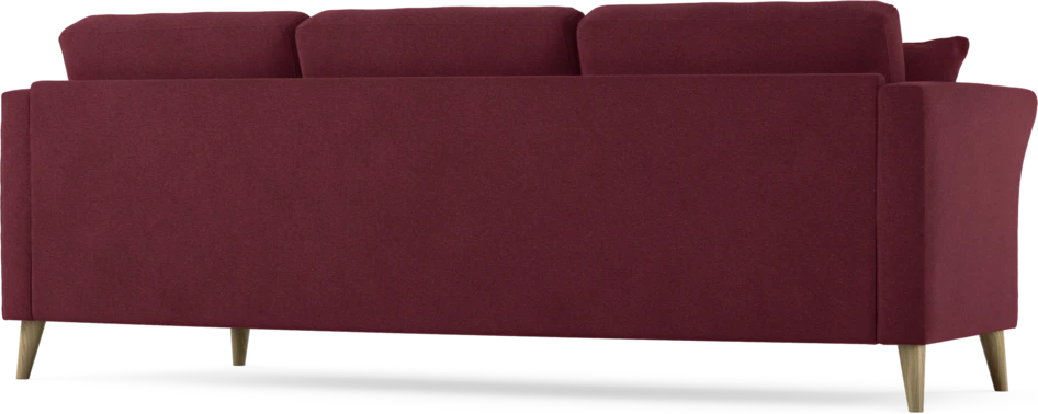 Eden - 3-sits soffa svängd - Röd