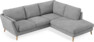Madison Lux - 2-sits soffa med divan höger - Vit