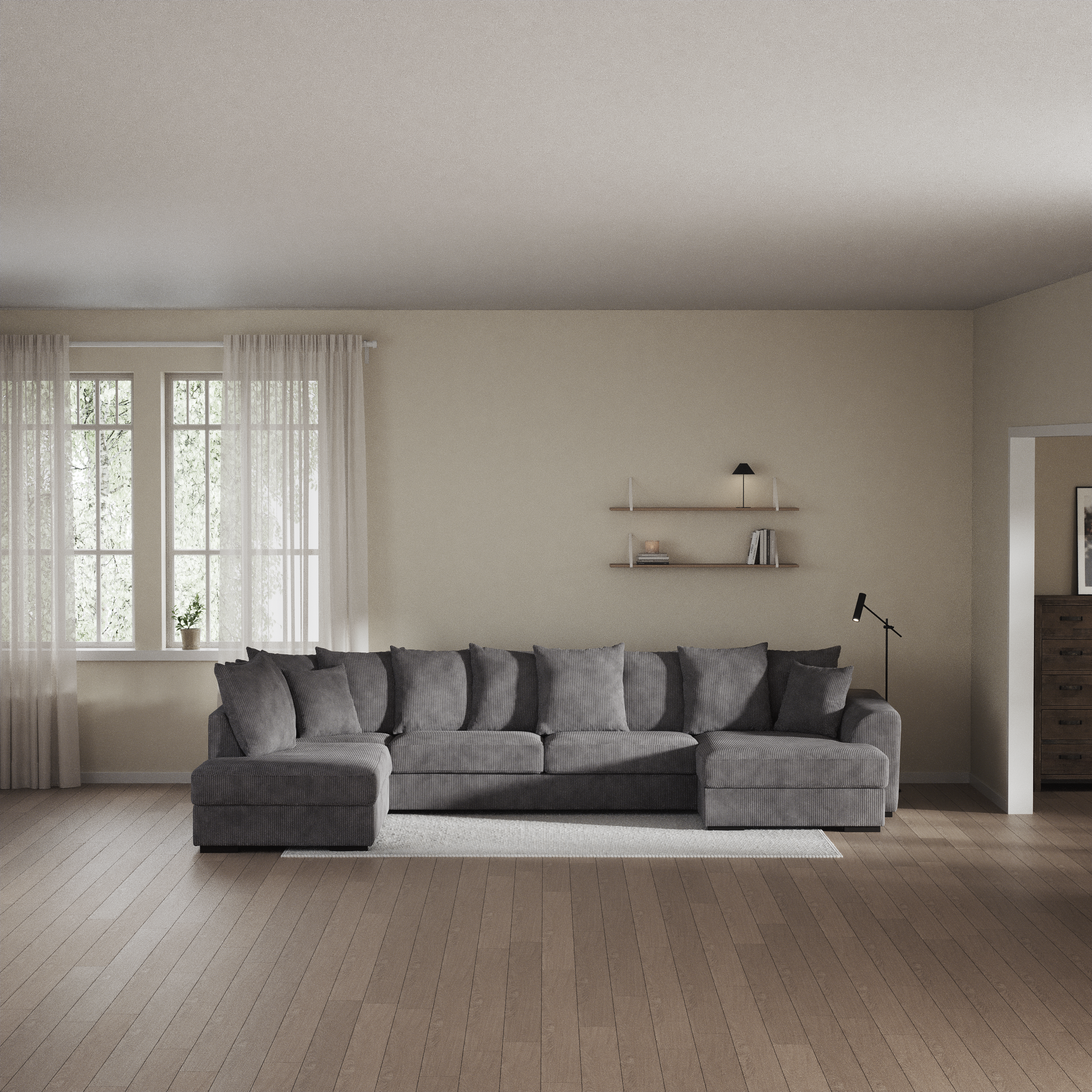 Town - 3-sits soffa med divan vänster och schäslong höger - inspiration