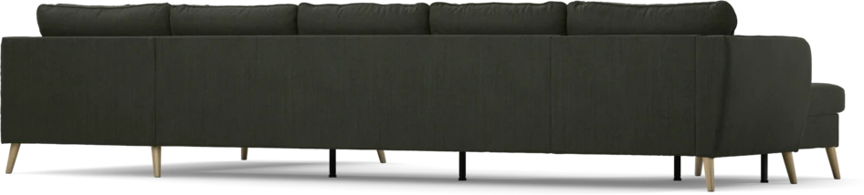County - 4-sits soffa med schäslong vänster och divan höger - Grön