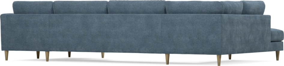 Bridge - 3-sits soffa med divan vänster och schäslong höger - Blå