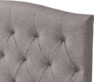Delux Välvd - Sänggavel, 90-210 cm - Grå