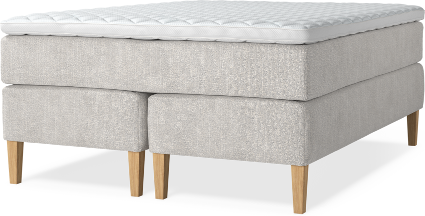 Delux Exclusive - Kontinentalsäng, dubbelsäng med bäddmadrass och sängben