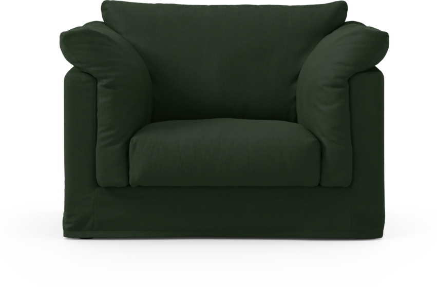Cherrie - Fåtölj med kappa - Grön