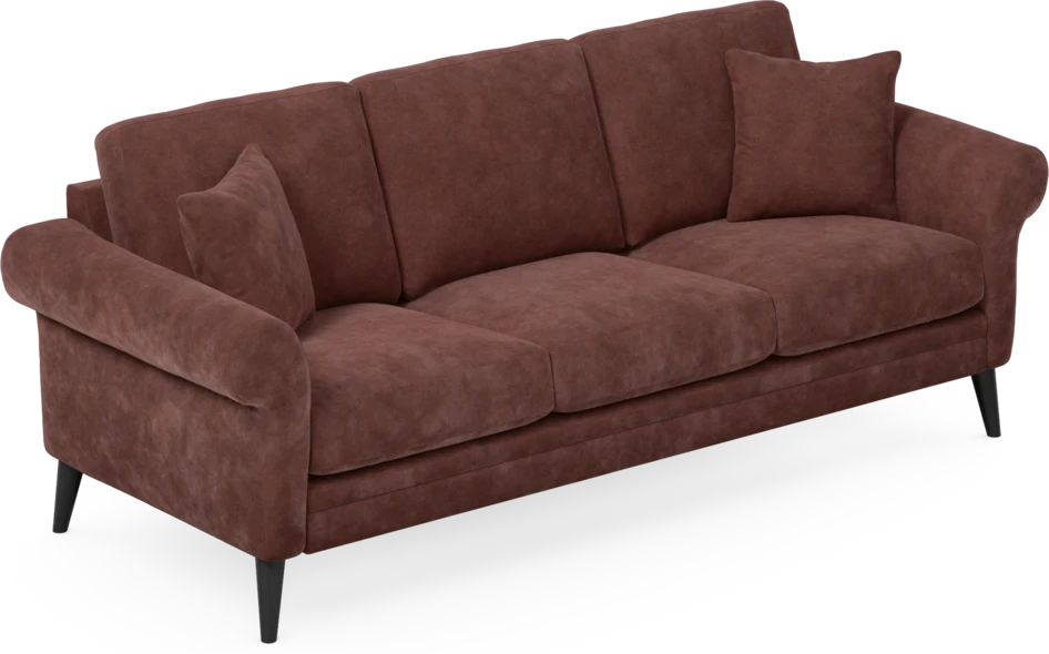 Eden - 3-sits soffa - Röd