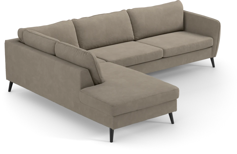 County - 2,5-sits soffa med divan vänster - Beige