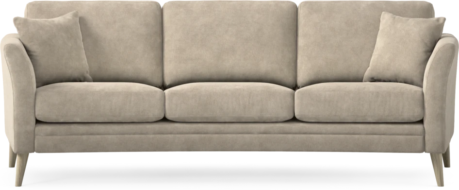 Eden - 3-sits soffa svängd - Beige