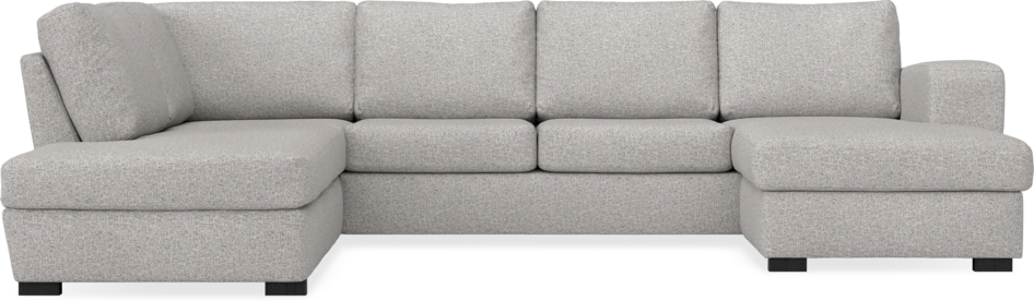 Friday - 3-sits soffa med divan vänster och schäslong höger - Vit