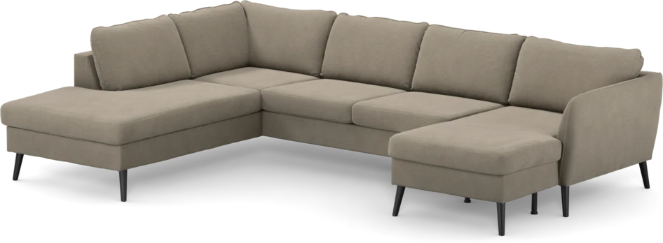 County - 3-sits soffa med divan vänster och schäslong höger - Beige