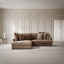 Rossi - 2-sits soffa med divan vänster - Beige