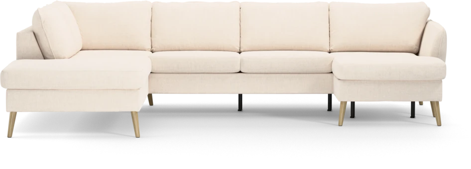 County - 3-sits soffa med divan vänster och schäslong höger - Vit