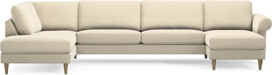 Bridge - 3-sits soffa med divan vänster och schäslong höger - Beige