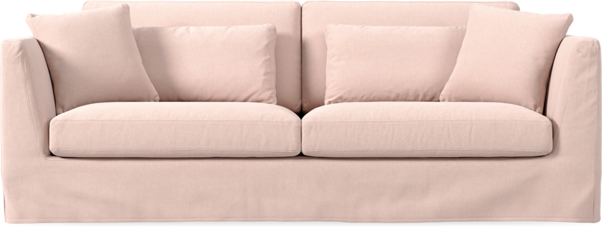 Willow - 3-sits soffa, med kappa - Rosa