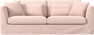 Willow - 3-sits soffa, med kappa - Rosa