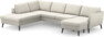 County - 3-sits soffa med divan vänster och schäslong höger - Vit