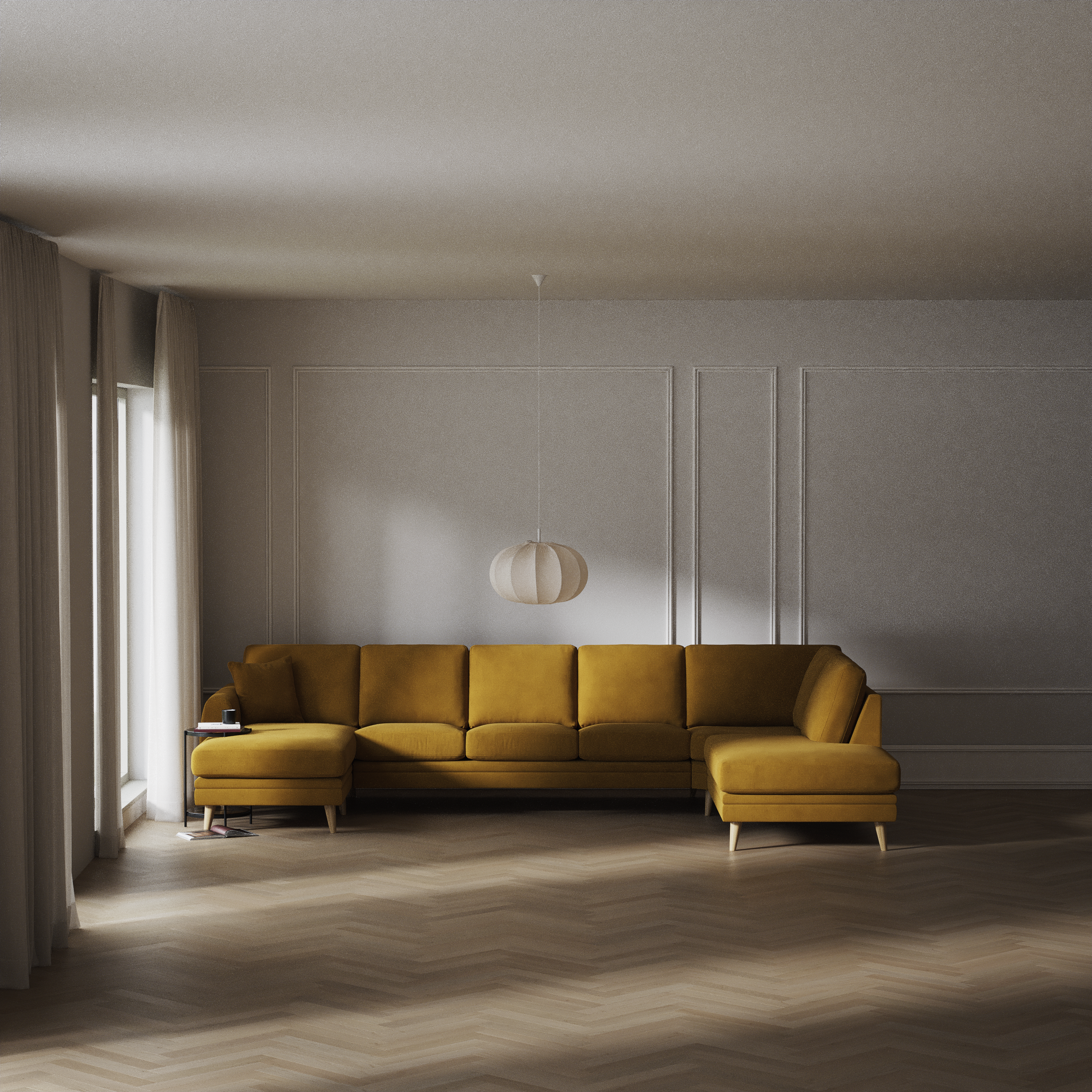 Eden - 3-sits soffa med schäslong vänster och divan höger - inspiration