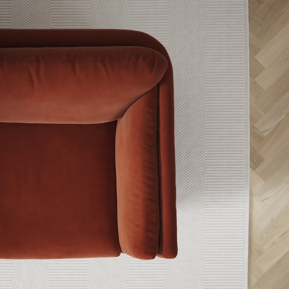 Madison Klädsel - Klädsel till 2-sits soffa - Röd
