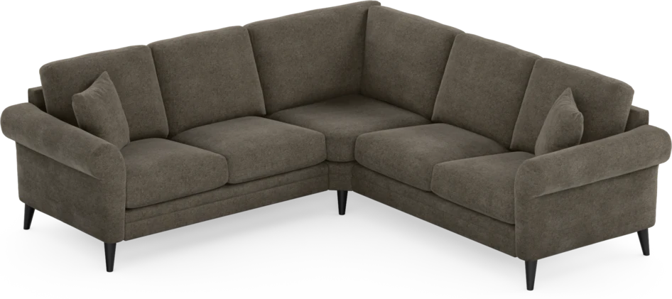 Eden - Hörnsoffa, 2+2-sits - Brun