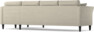 Eden - 3-sits soffa med schäslong - Beige