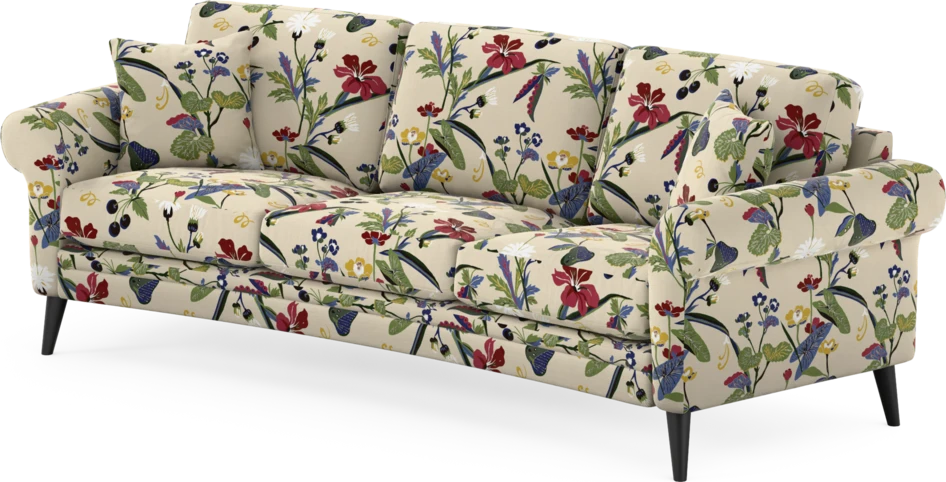 Eden - 3-sits soffa svängd - Flerfärgad