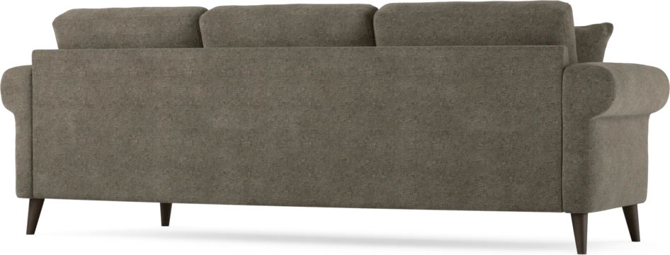 Eden - 3-sits soffa svängd - Brun