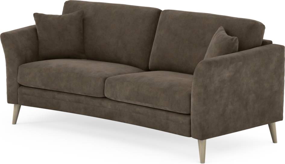 Eden - 2,5-sits soffa svängd - Brun