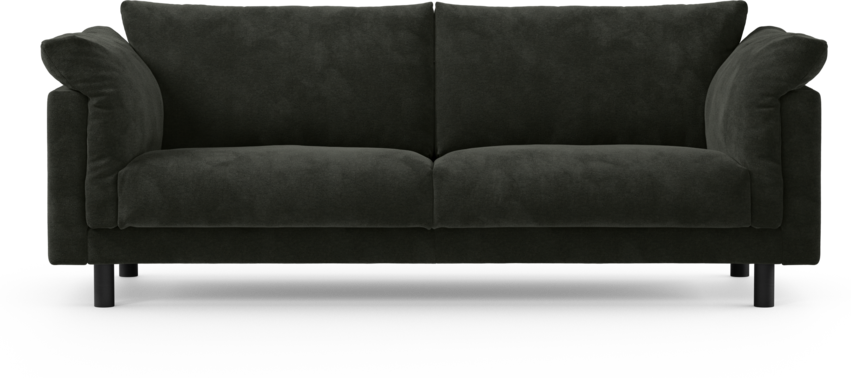 Cherrie - 3-sits soffa, fast klädsel - Svart