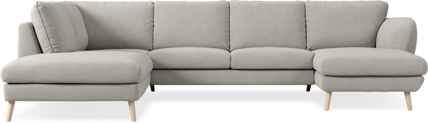 Madison Lux - 2-sits soffa med divan vänster och schäslong höger - Grå