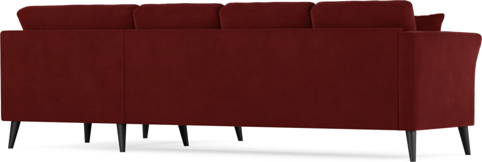 Eden - Hörnsoffa, 3+1-sits - Röd