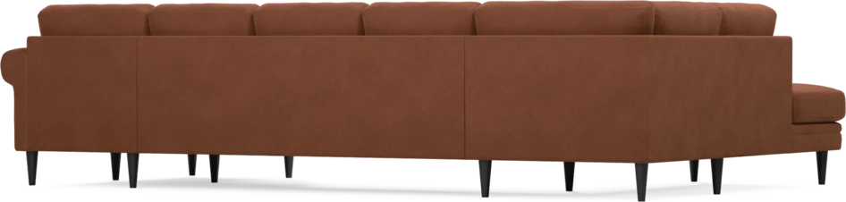 Eden - 3-sits soffa med divan vänster och schäslong höger - Orange