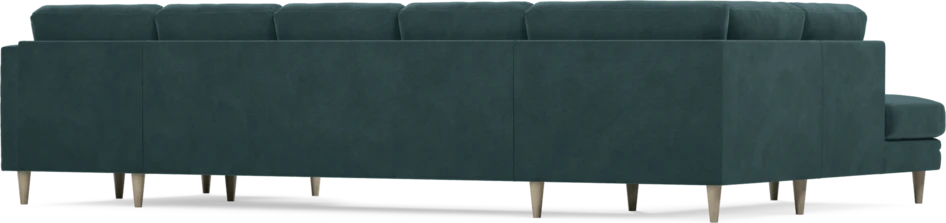 Eden - 3-sits soffa med divan vänster och schäslong höger - Blå