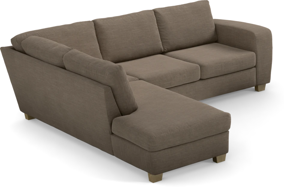 Friday - 2,5-sits soffa med divan vänster - Brun