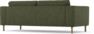 Willow - 3-sits soffa, hel dyna, fast klädsel - Grön