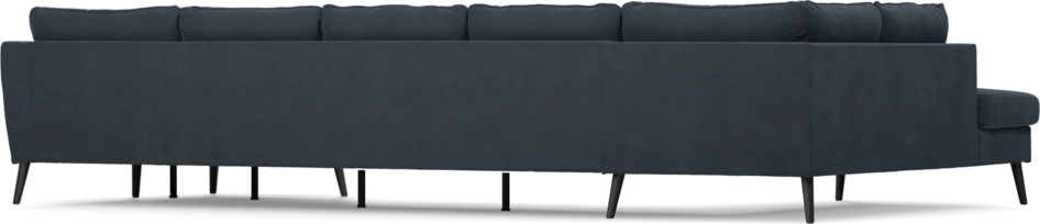 County - 4-sits soffa med divan vänster och schäslong höger - Blå