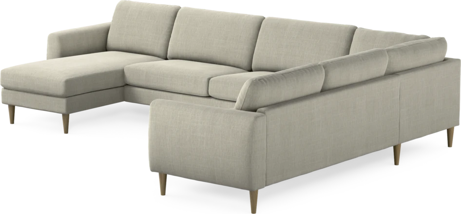 Bridge - Hörnsoffa, 3+2-sits med schäslong vänster - Beige