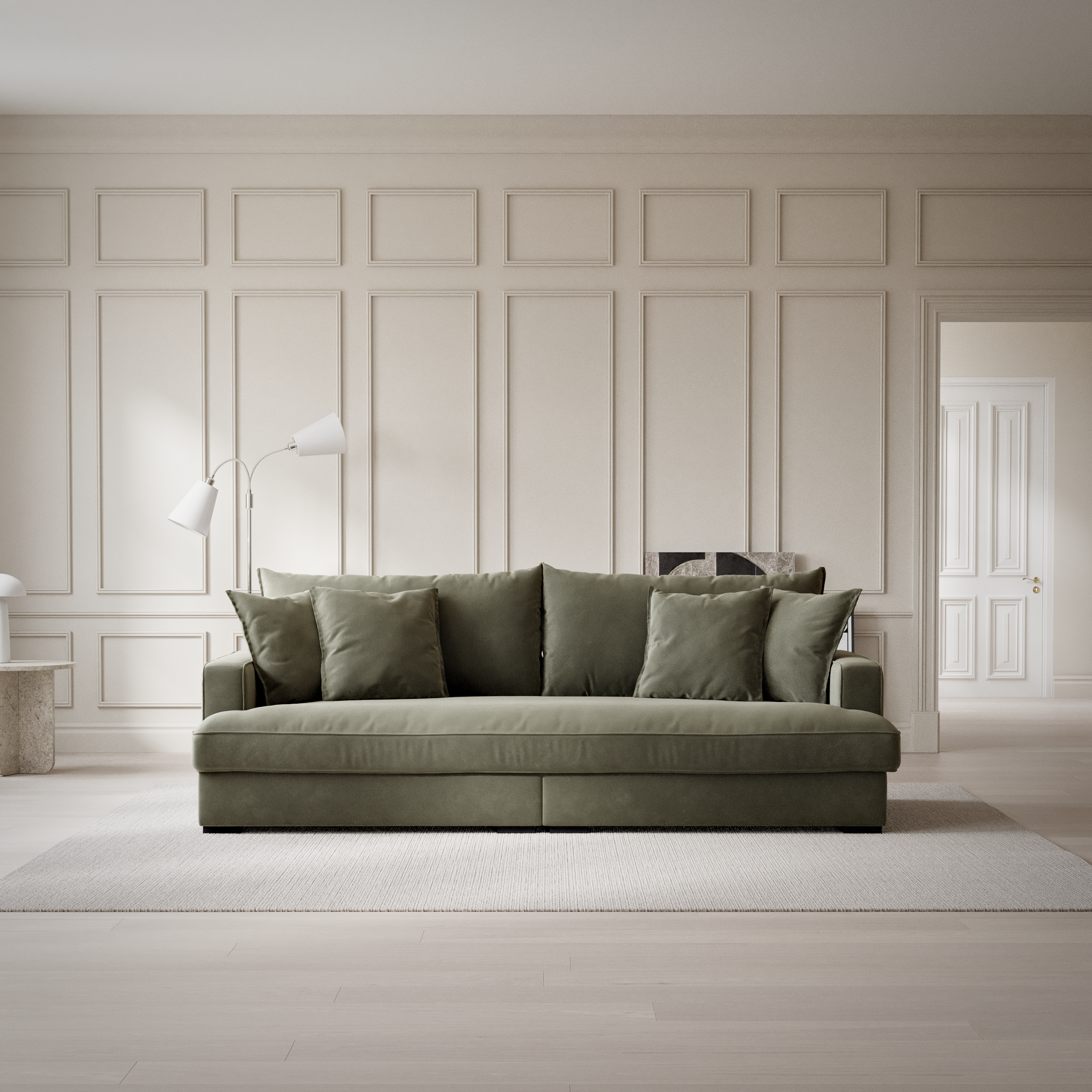 Rossi - 3-sits soffa, hel dyna - inspiration