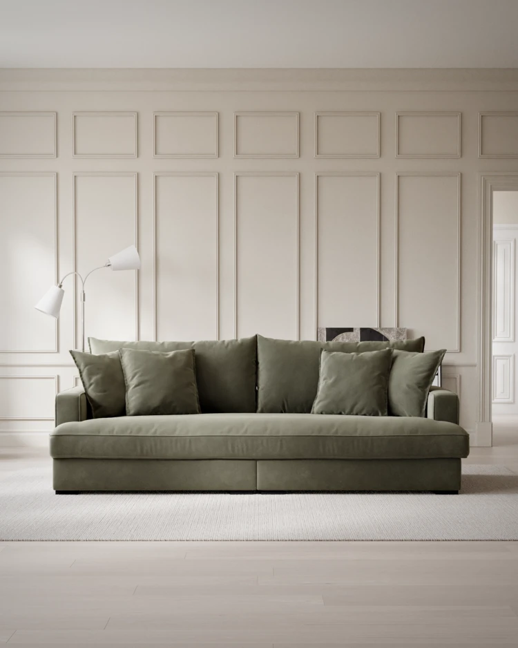 Rossi - 3-sits soffa, hel dyna - inspiration