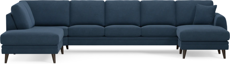 Eden - 3-sits soffa med divan vänster och schäslong höger - Blå