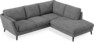 Madison Lux - 2-sits soffa med divan höger - Vit