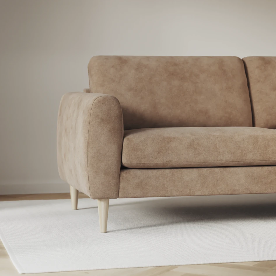 Bridge - Hörnsoffa, 2+3-sits med schäslong höger - Beige
