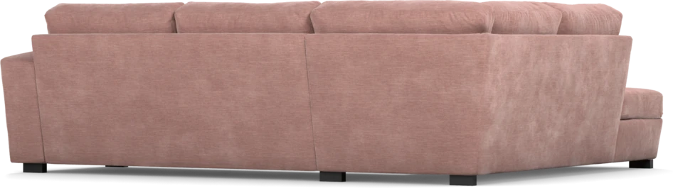 Friday - 2,5-sits soffa med divan vänster - Rosa