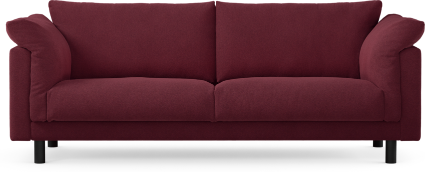 Cherrie - 3-sits soffa, fast klädsel - Röd