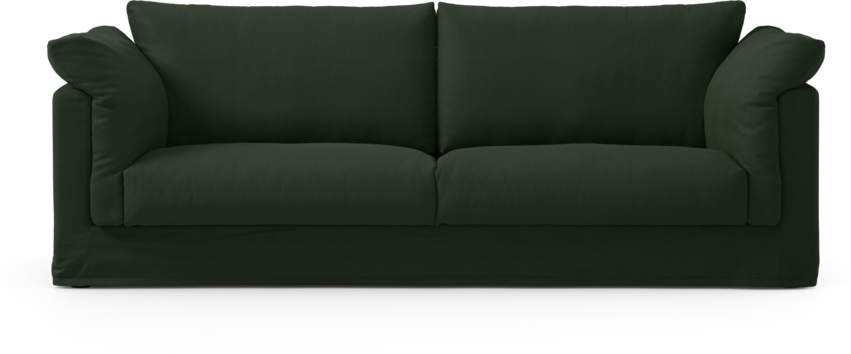 Cherrie - 3-sits soffa med kappa - Grön