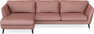 Madison - 3-sits soffa med schäslong vänster - Röd