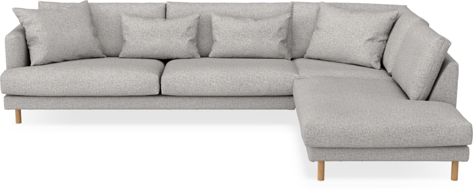 Harper - 3-sits soffa med divan höger - Vit