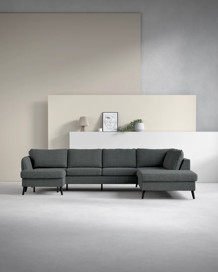 County - 3-sits soffa med schäslong vänster och divan höger - inspiration