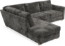 Friday - 2,5-sits soffa med divan vänster - Grå