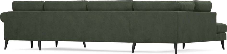 Bridge - 3-sits soffa med divan vänster och schäslong höger - Grön