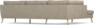 County - 2,5-sits soffa med divan vänster - Beige